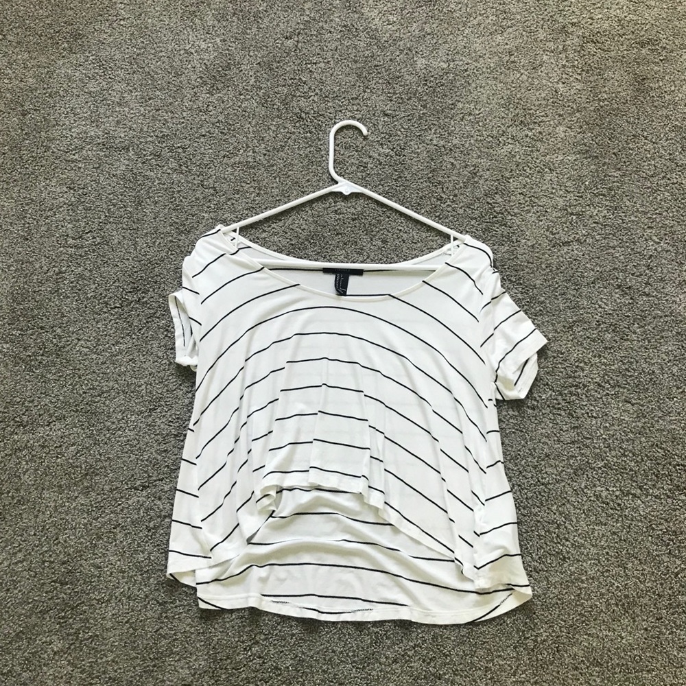 high-low crop tee